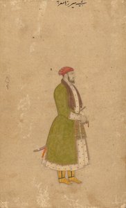 Porträt des Höflings Mirza Muizz, um 1680-1700 von Unbekannt