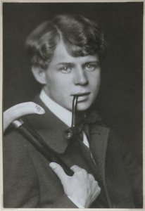 Porträt des Dichters Sergei Jessenin 1895-1925, 1919
