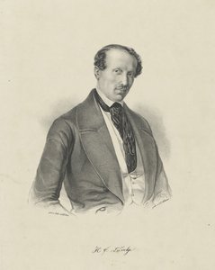 Porträt des Komponisten Hans Christian Lumbye, ca. 1850