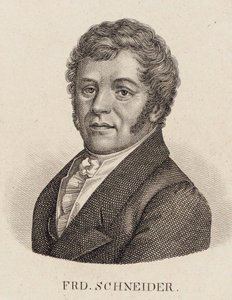 Porträt des Organisten und Komponisten Friedrich Schneider 1786-1853 von Unbekannt