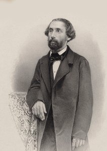 Porträt des Pianisten und Komponisten Julius Schulhoff 1825-1898, 1860 von Unbekannt