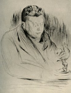 Porträt des Bildhauers Alfred Gilbert, 1908 von Unbekannt