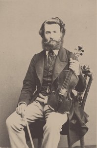 Porträt des Geigers und Komponisten Alfred Holmes 1837-1876 von Unbekannt