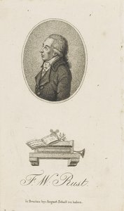 Porträt des Geigers und Komponisten Friedrich Wilhelm Rust 1739-1796, ca. 1800
