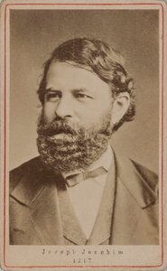Porträt des Geigers und Komponisten Joseph Joachim 1831-1907, 1870er Jahre