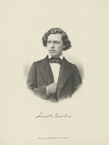 Porträt des Geigers und Komponisten Joseph Joachim 1831-1907, ca. 1855 von Unbekannt