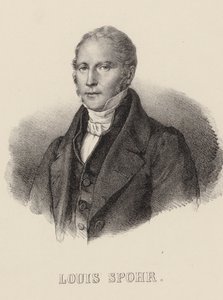 Porträt des Geigers und Komponisten Louis Spohr 1784-1859, ca. 1840