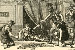 Prätorianergarde ruft Claudius zum Imperator aus, 1890 von Unbekannt