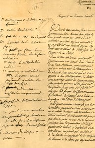 Vorbereitende Notizen für das Konkordat, 22. November 1800, 1921