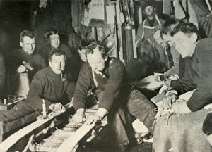 Vorbereitung eines Schlittens im Winter, 1908, 1909