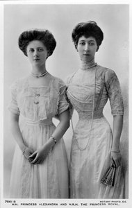 Prinzessin Alexandra und die Prinzessin Royal, späte 1900er