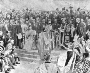 Prinzessin Alexandra erhält den Doktorgrad in Musik...1896, 1901