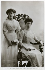Prinzessin Maud und die Prinzessin Royal, ca. 1907-1910 von Unbekannt