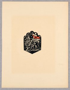 Druck, Vignette, Platte X, Äthiopien, cili Christos, Madonna und Heilige, wie ich sie in den Illuminierungen alter äthiopischer Kodizes gesehen habe, Portfolio, 1920