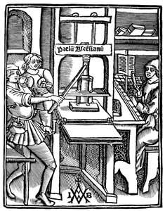 Druckerpresse, 1511, 1893