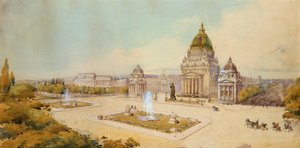 Projekt für das große Ausstellungsgelände, Paris, 1893
