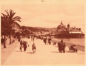 Promenade des Anglais und der Jetty Palace, Nizza, 1930 von Unbekannt