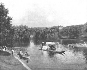Öffentlicher Garten und See, Boston, USA, um 1900 von Unbekannt