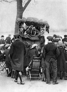 Punch-und-Judy-Show in Putney, London, 1926-1927