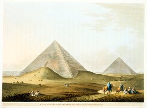 Pyramiden von Gizeh, Ägypten, 4. Dynastie, Altes Reich, 26. Jahrhundert v. Chr., 1801 von Unbekannt