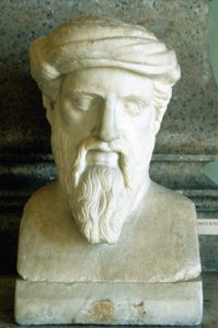 Pythagoras, antiker griechischer Mathematiker und Philosoph, 6. Jahrhundert v. Chr.