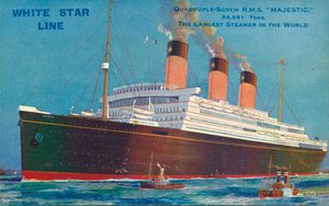 Vierfach-Schrauben-R.M.S Majestic der White Star Line
