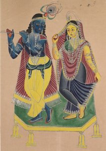 Radha und Krishna, 1800er Jahre