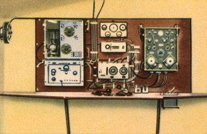 Funkraum an Bord des Dornier-Flugbootes, 1920er Jahre, 1932