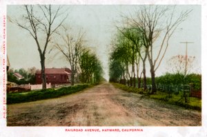 Railroad Avenue, Hayward, Kalifornien, 1905