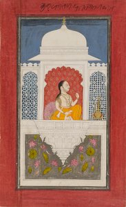 Raja Sagat Singh in einem Pavillon, ca. 1750 von Unbekannt