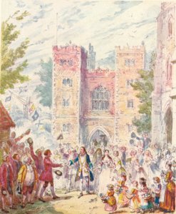 Randulph Crews Hochzeit mit Hilda in der Lambeth Kirche, 1842, 1903 von Unbekannt