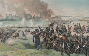 Wiederauftauchen Napoleons auf dem Feld vor Regensburg, 1809, 1896