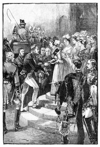 Empfang von Louis Philippe im Windsor Castle, 1844, 1900
