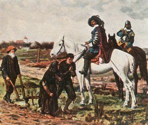 Rekrutierer zur Zeit des Dreißigjährigen Krieges, 1618-1648, 1936 von Unbekannt