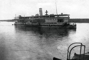 Rotes Kreuz Flussboot auf dem Tigris, Mesopotamien, Erster Weltkrieg