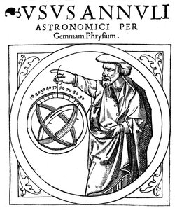 Reiner Gemma Frisius, niederländischer Astronom, Geograph, Kartograph und Mathematiker, 1539