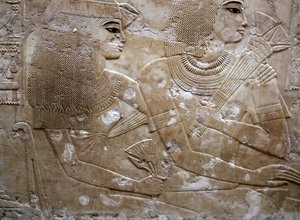 Relief aus dem Grab von Ramose, Luxor, Ägypten, 14. Jahrhundert v. Chr.