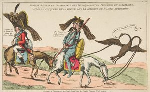 Freudige und triumphale Rückkehr der preußischen Don-Quichottes nach Deutschland, nach der Eroberung, ca. 1792 von Unbekannt