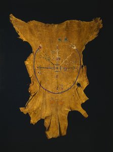 Replik eines Trockengemäldes Iikaah nach einem Trockengemälde von Tsi-tcaci, späte 1800er-frühe 1900er von Unbekannt