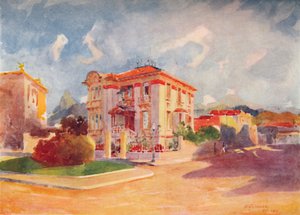 Residenz von S.E. Dr. Pedro de Toledo, ehemaliger Landwirtschaftsminister, Avenida Beira Mar, 1914 von Unbekannt