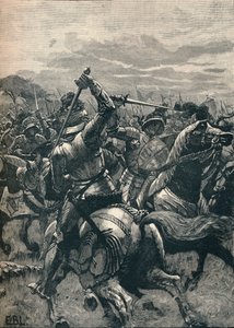 Richard III. in der Schlacht von Bosworth, 1485, 1905 von Unbekannt