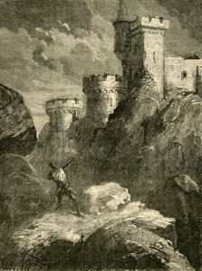 Richard I. verwundet bei der Belagerung der Burg Chaluz, 1199, 1890