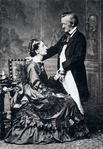 Richard und Cosima Wagner, spätes 19. Jahrhundert