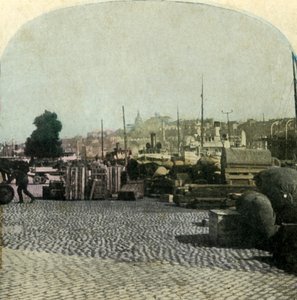 Riddarholmen Kai, Stockholm, Schweden, um 1900