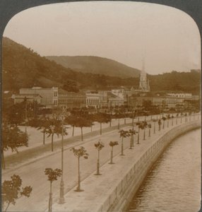 5-Meilen-Kai von Rio de Janeiro, um die größte landumschlossene Bucht der Welt von Unbekannt