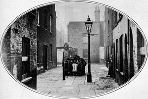 Reif für die Räumung, London, um 1901
