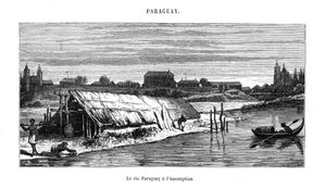 Fluss Paraguay, Südamerika, 19. Jahrhundert