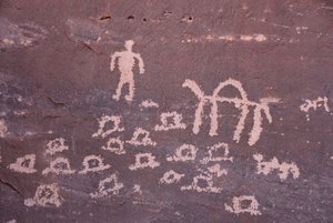 Felsmalereien bei Inchalt, GHAT, LIBYEN