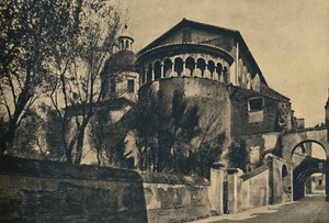 Rom - Clivus Scauri und Apsis der Kirche SS. Giovanni und Paolo auf dem Caelius-Hügel, 1910 von Unbekannt