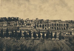 Rom - Große Überreste der Unterbauten des Palastes von Septimius Severus, 1910
